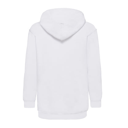 White - Back - Fruit of the Loom Childrens-Kids Lightweight Hoodie
