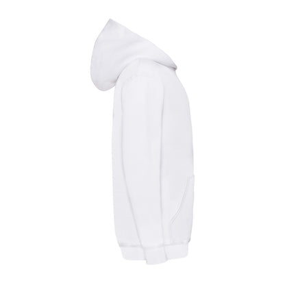 White - Side - Fruit of the Loom Childrens-Kids Lightweight Hoodie