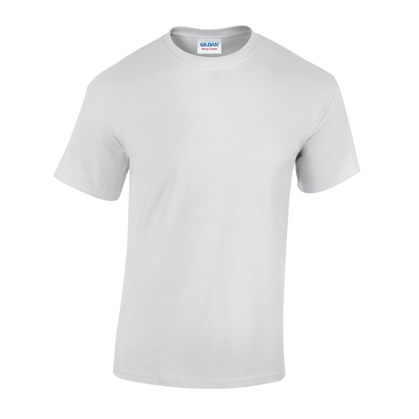 White - Front - Gildan Unisex Adult Heavy Cotton T-Shirt