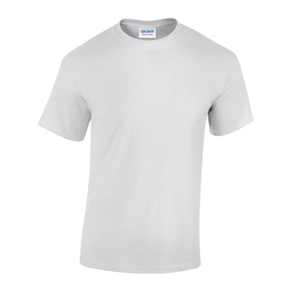 White - Front - Gildan Unisex Adult Heavy Cotton T-Shirt