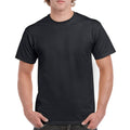 Black - Side - Gildan Unisex Adult Heavy Cotton T-Shirt