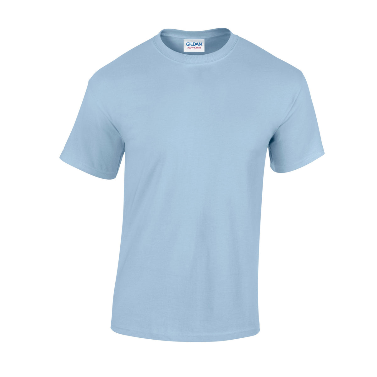 Light Blue - Front - Gildan Unisex Adult Heavy Cotton T-Shirt