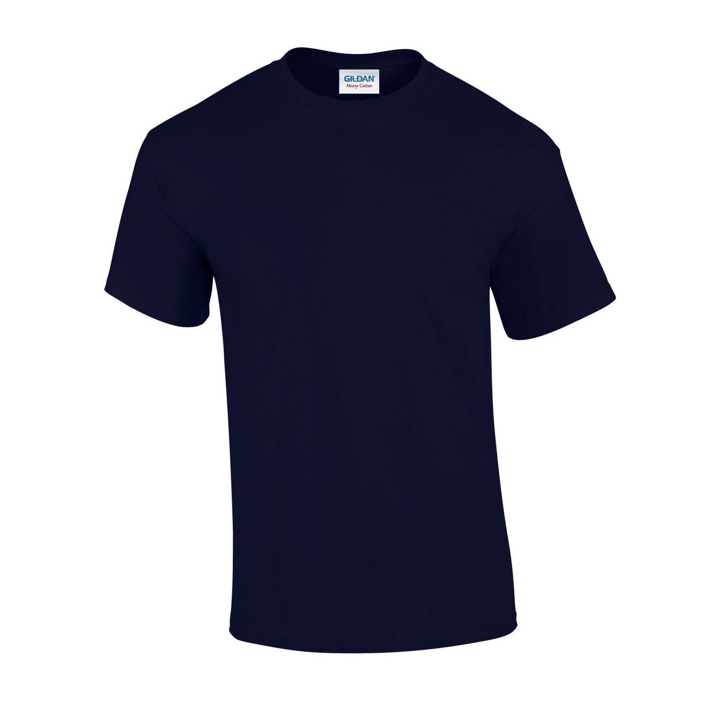 Navy - Front - Gildan Unisex Adult Heavy Cotton T-Shirt
