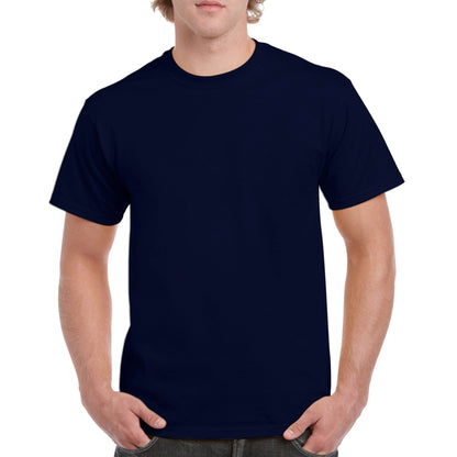 Navy - Back - Gildan Unisex Adult Heavy Cotton T-Shirt