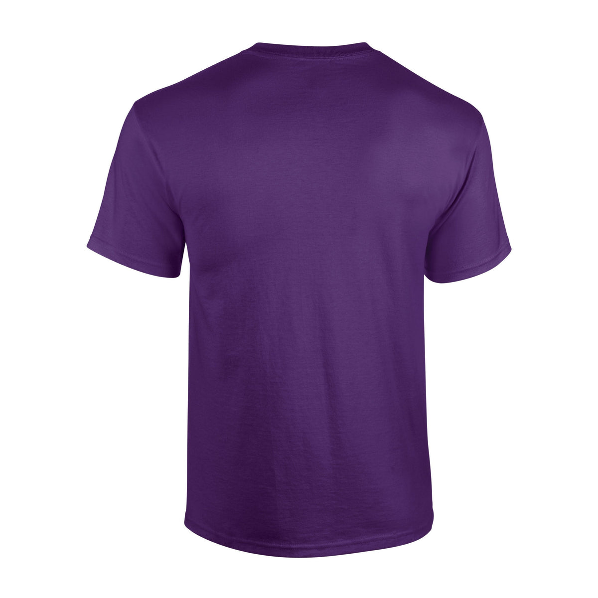 Purple - Back - Gildan Unisex Adult Heavy Cotton T-Shirt