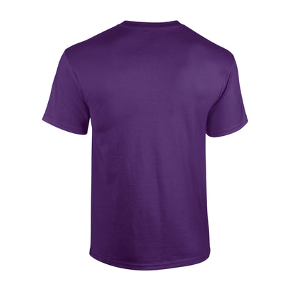 Purple - Back - Gildan Unisex Adult Heavy Cotton T-Shirt