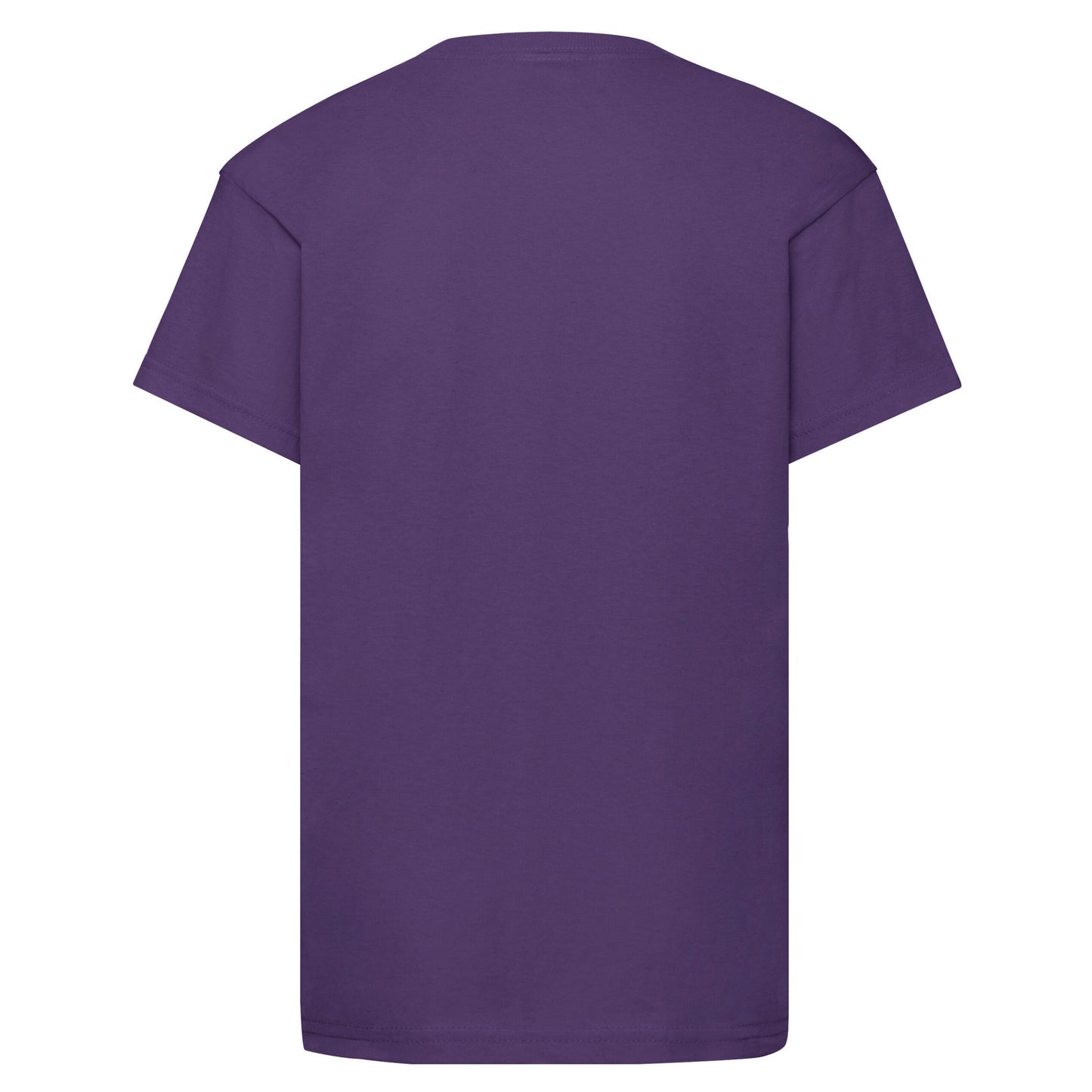 Purple - Back - Fruit of the Loom Childrens-Kids Original T-Shirt