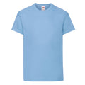 Sky Blue - Front - Fruit of the Loom Childrens-Kids Original T-Shirt