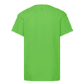 Lime Green - Back - Fruit of the Loom Childrens-Kids Original T-Shirt