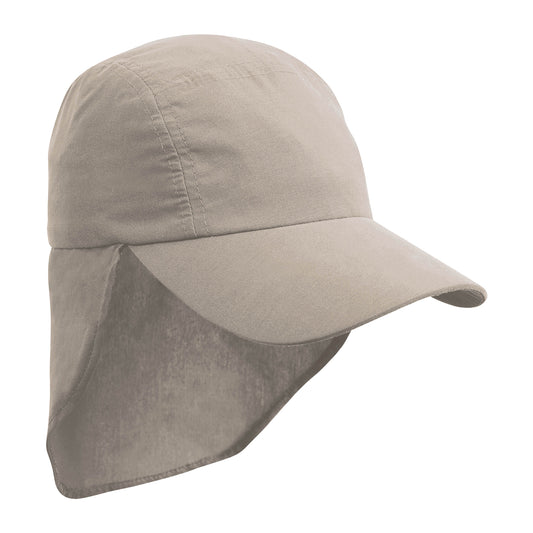 Desert Khaki - Front - Result Headwear Childrens-Kids Legionnaire Hat