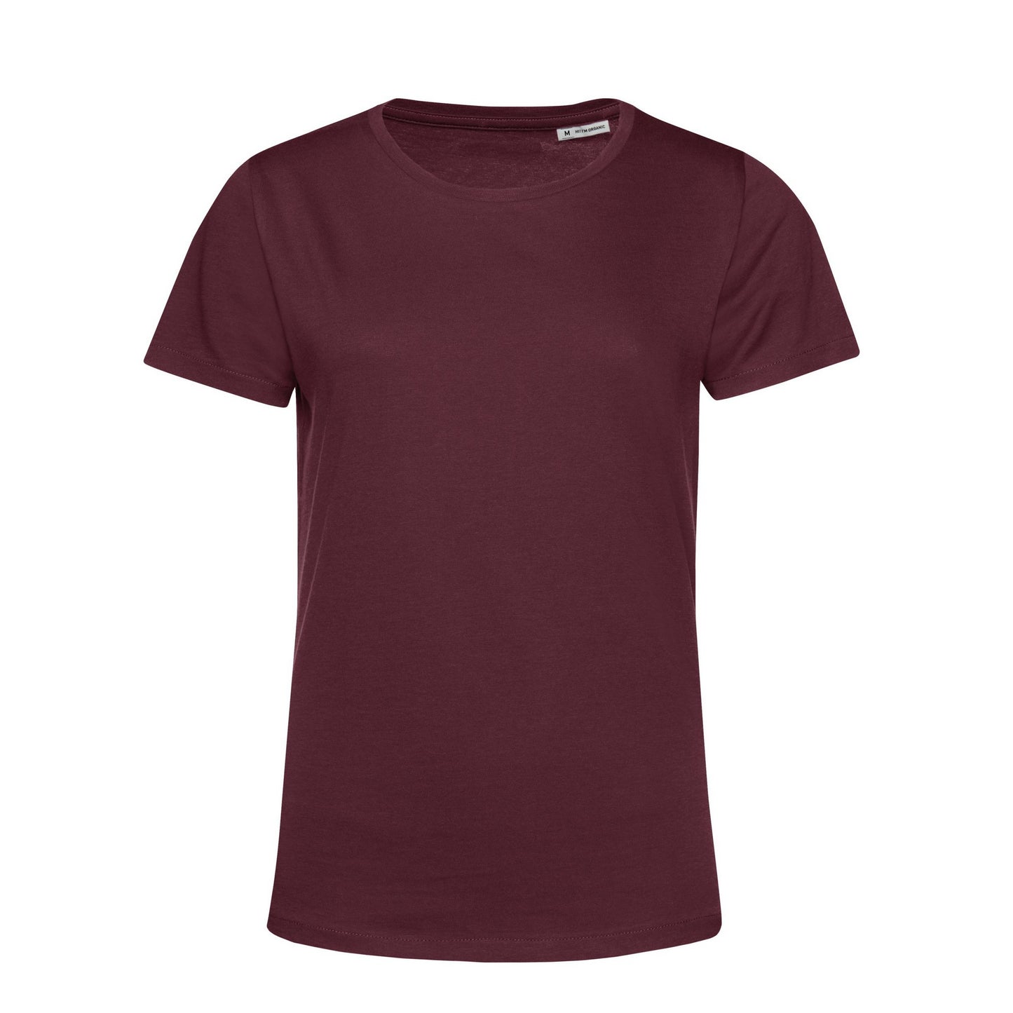 Burgundy - Front - B&C Womens-Ladies Inspire E150 Organic T-Shirt