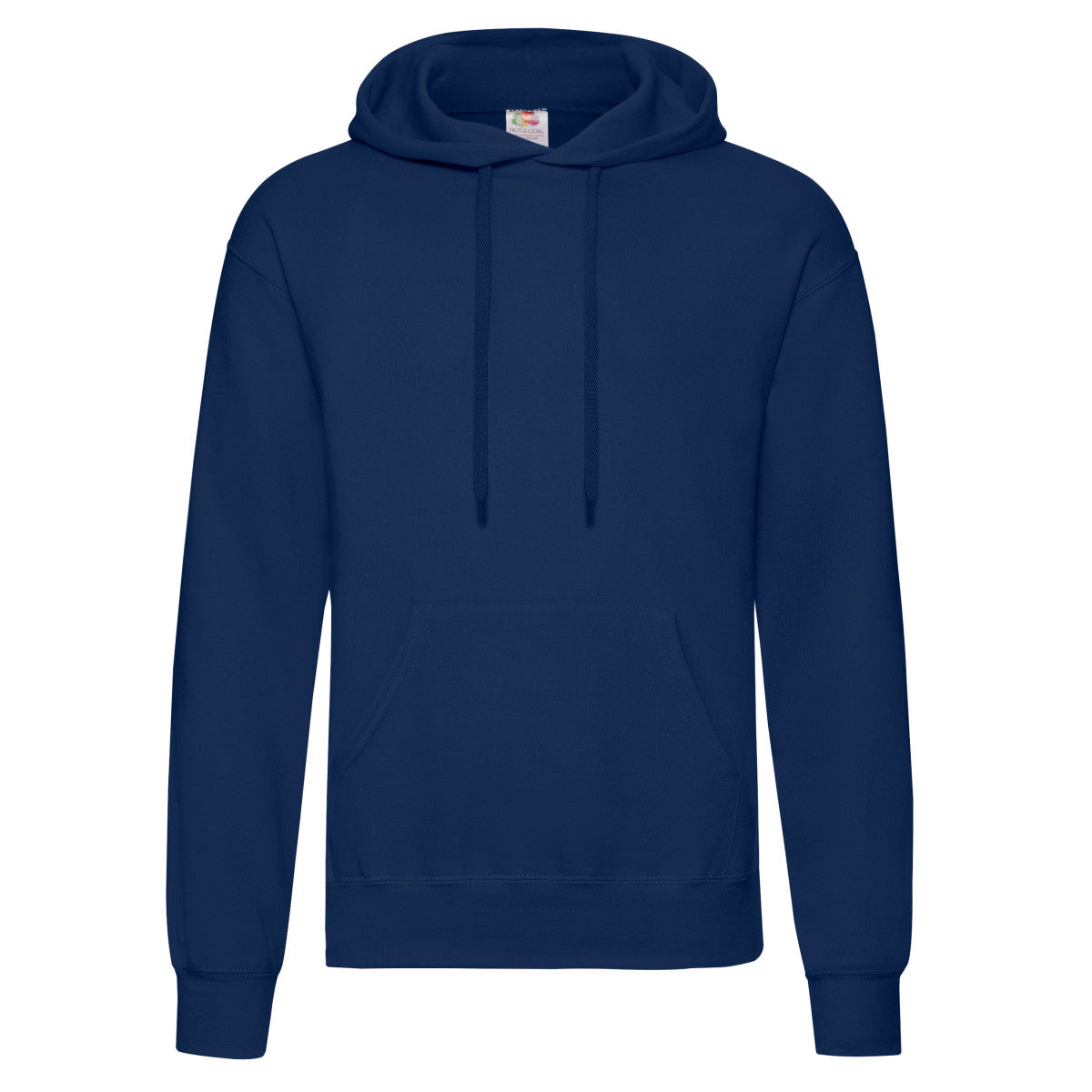 Navy - Front - Fruit of the Loom Mens Classic Hooded Hoodie