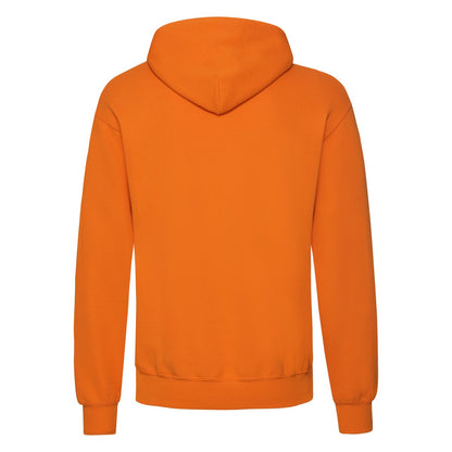 Orange - Back - Fruit of the Loom Mens Classic Hooded Hoodie