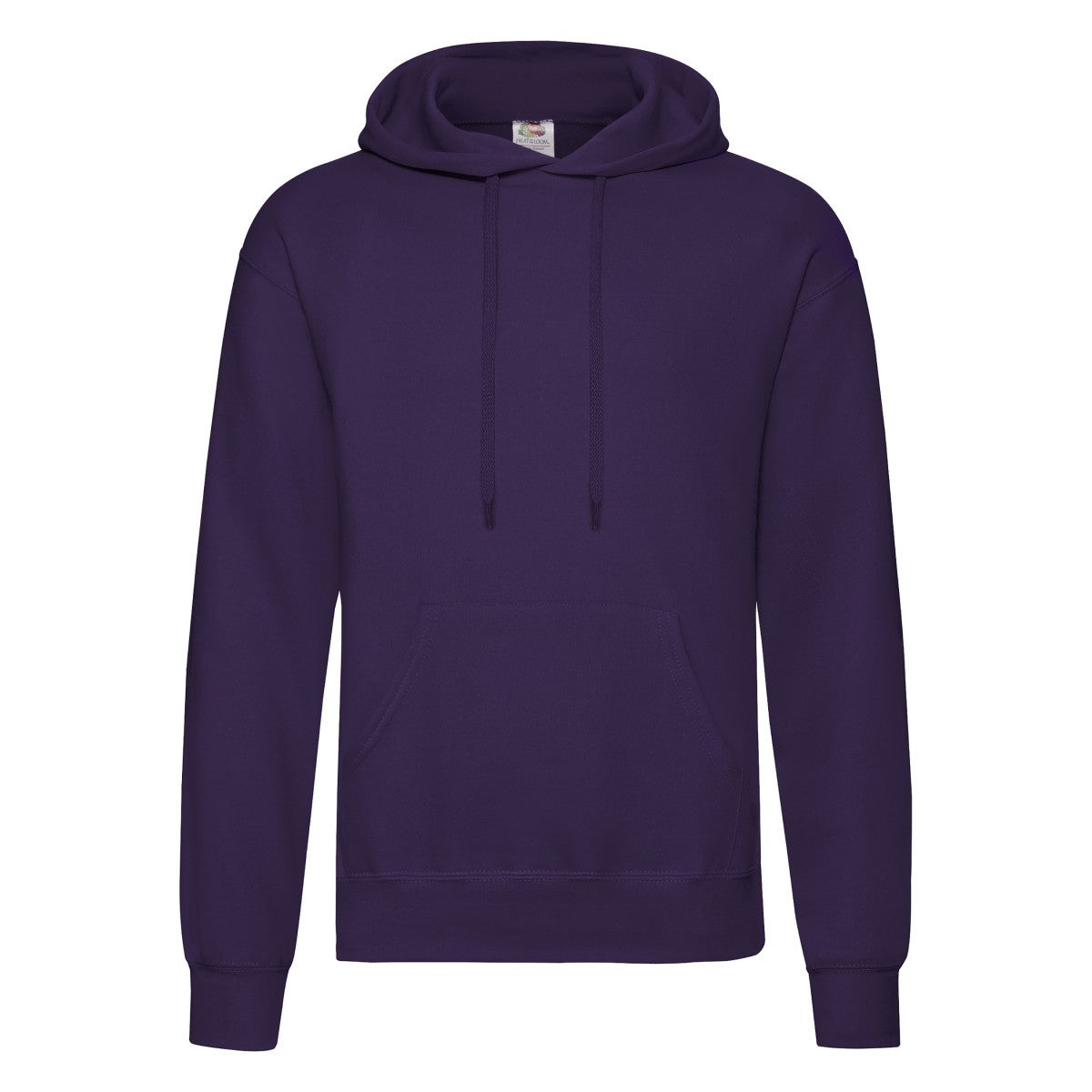 Purple - Front - Fruit of the Loom Mens Classic Hooded Hoodie