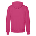 Fuchsia - Back - Fruit of the Loom Mens Classic Hooded Hoodie