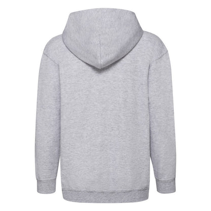 Heather Grey - Back - Fruit of the Loom Childrens-Kids Classic Hooded Jacket