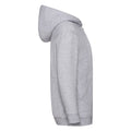 Heather Grey - Side - Fruit of the Loom Childrens-Kids Classic Hooded Jacket