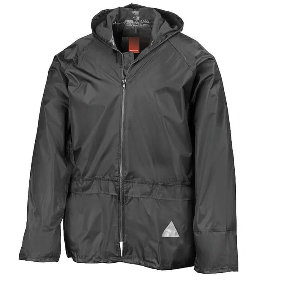 Black - Back - Result Mens Waterproof Jacket And Trousers Set