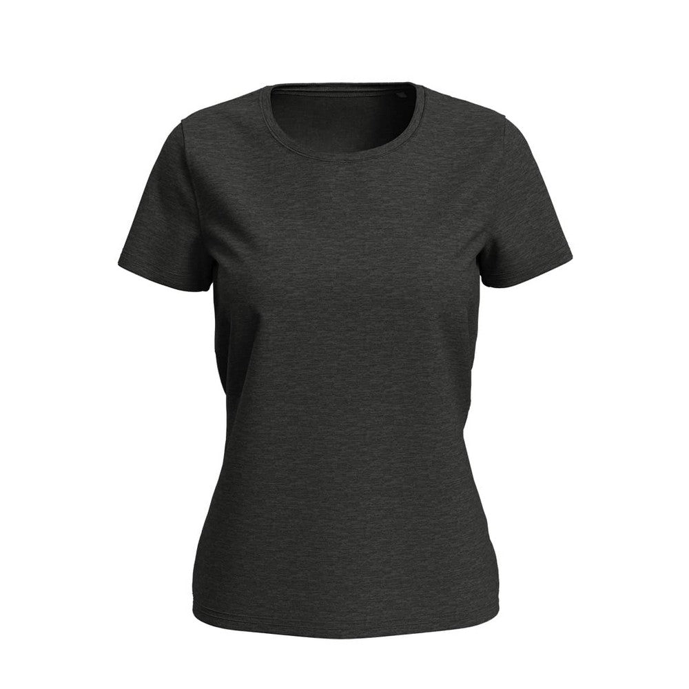 Dark Grey Heather - Front - Stedman Womens-Ladies Lux T-Shirt