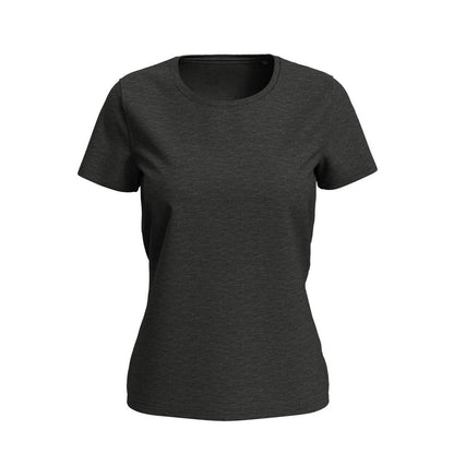 Dark Grey Heather - Front - Stedman Womens-Ladies Lux T-Shirt