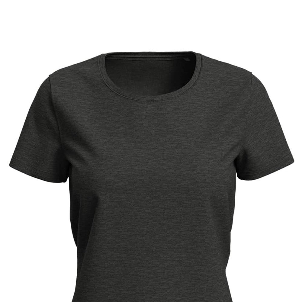 Dark Grey Heather - Back - Stedman Womens-Ladies Lux T-Shirt
