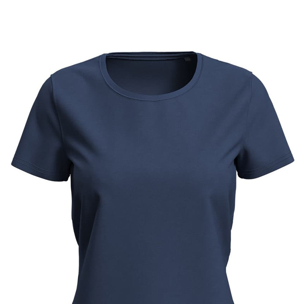 Navy Blue - Back - Stedman Womens-Ladies Lux T-Shirt