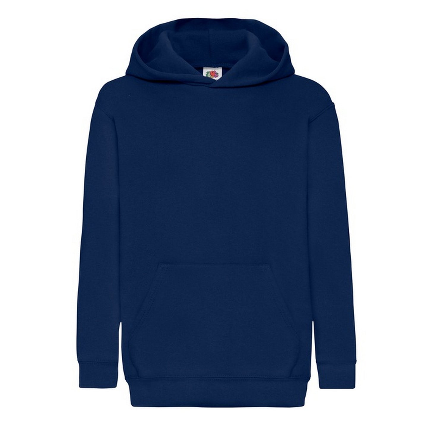 Navy - Front - Fruit of the Loom Childrens-Kids Classic Hoodie