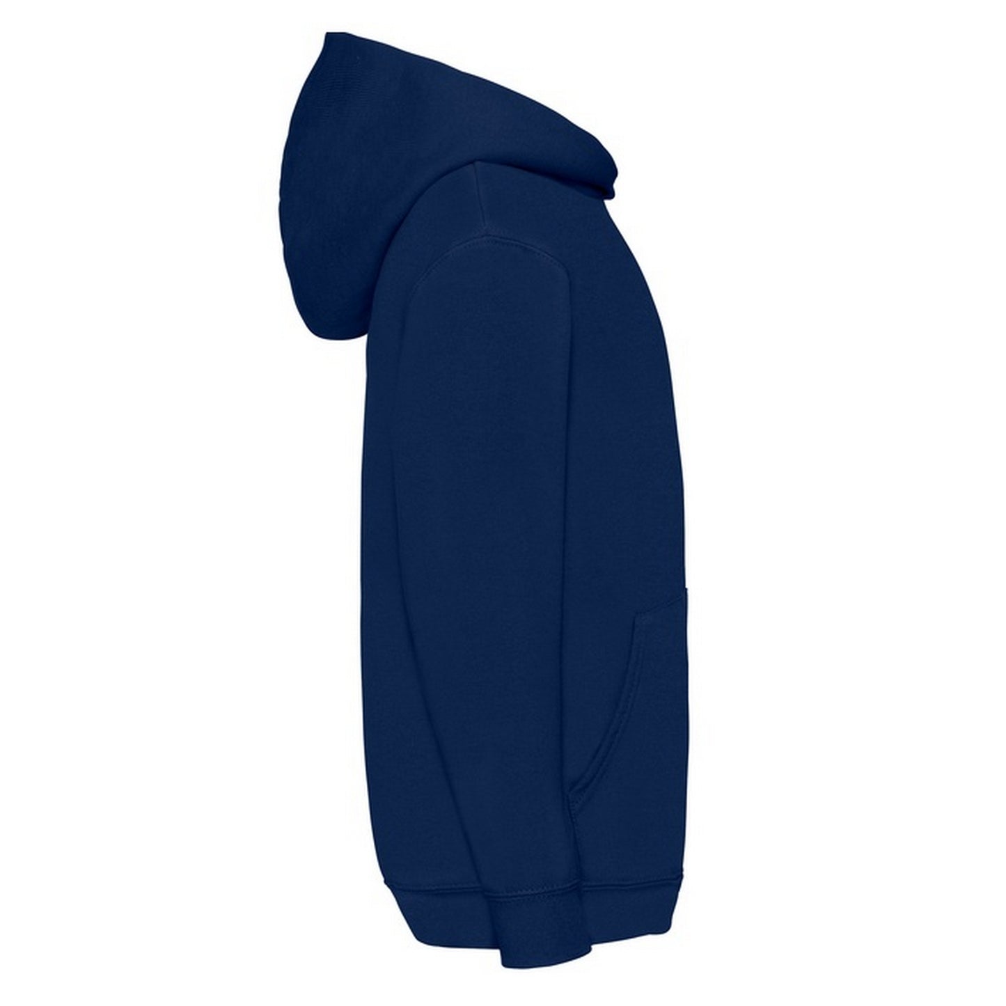 Navy - Side - Fruit of the Loom Childrens-Kids Classic Hoodie