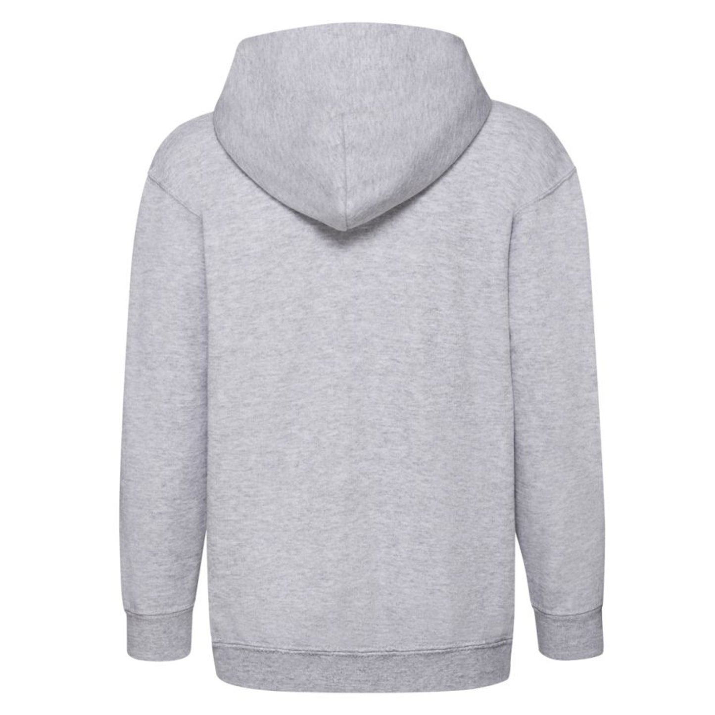 Heather Grey - Back - Fruit of the Loom Childrens-Kids Classic Heather Full Zip Hoodie