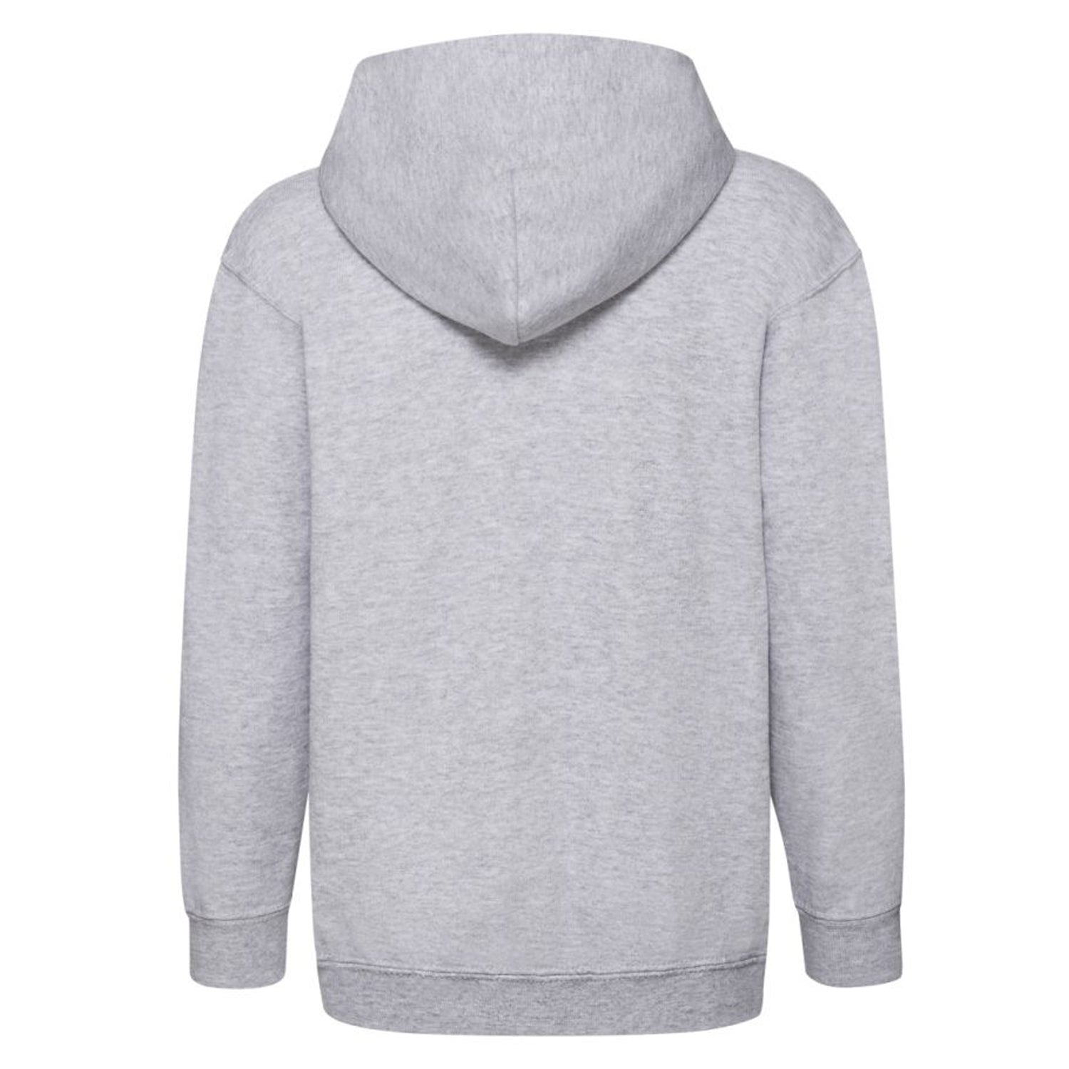 Heather Grey - Back - Fruit of the Loom Childrens-Kids Classic Heather Full Zip Hoodie