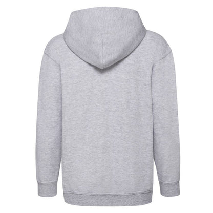 Heather Grey - Back - Fruit of the Loom Childrens-Kids Classic Heather Full Zip Hoodie
