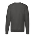 Light Graphite - Back - Fruit of the Loom Mens Lightweight Raglan Jumper