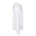 White - Side - Fruit of the Loom Mens Lightweight Raglan Jumper