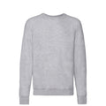 Heather Grey - Front - Fruit of the Loom Mens Lightweight Raglan Jumper