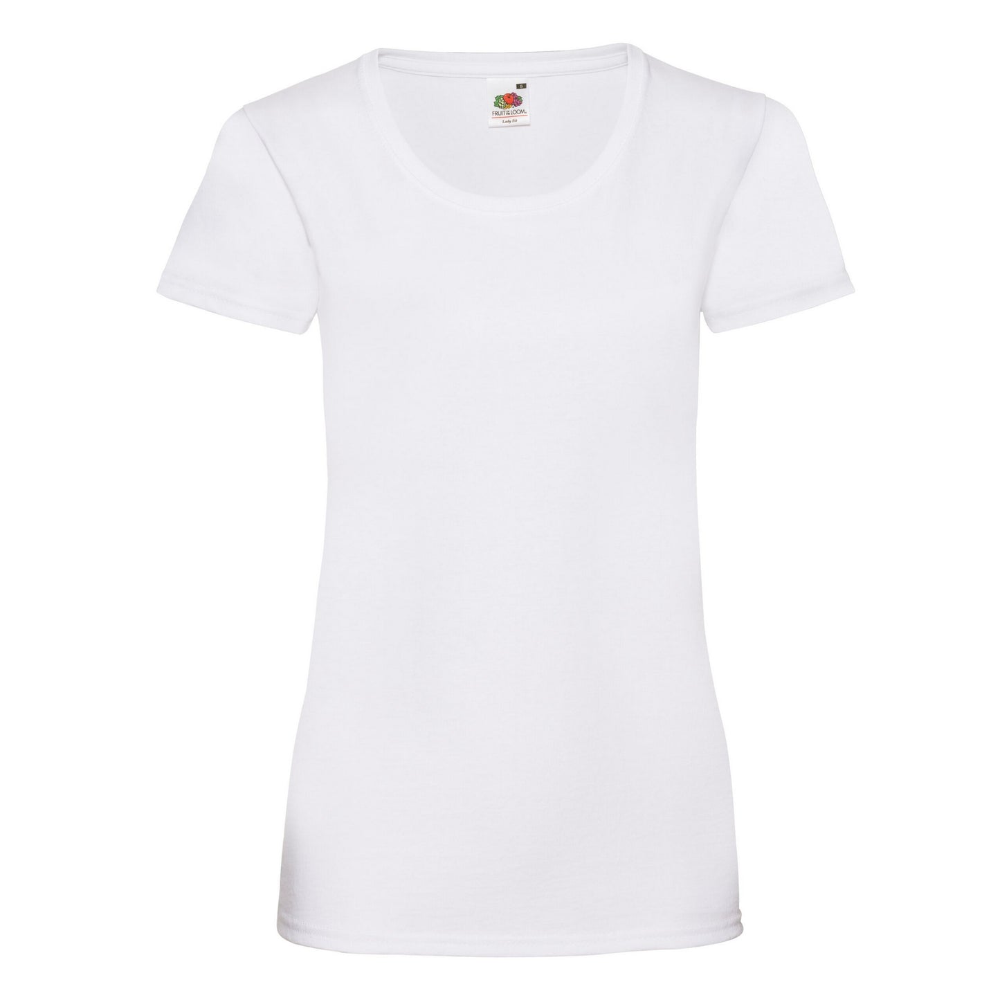 White - Front - Fruit of the Loom Womens-Ladies Valueweight T-Shirt