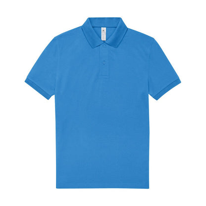 Lake Blue - Front - B&C Mens My Polo 210 Shirt