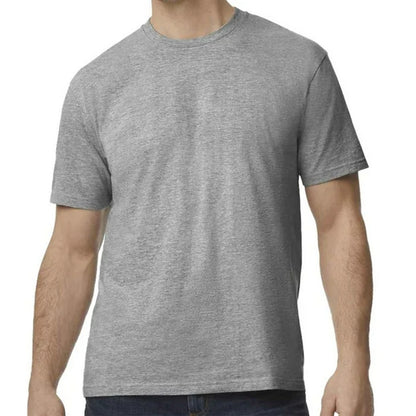 Sports Grey - Front - Gildan Unisex Adult Polycotton Midweight T-Shirt