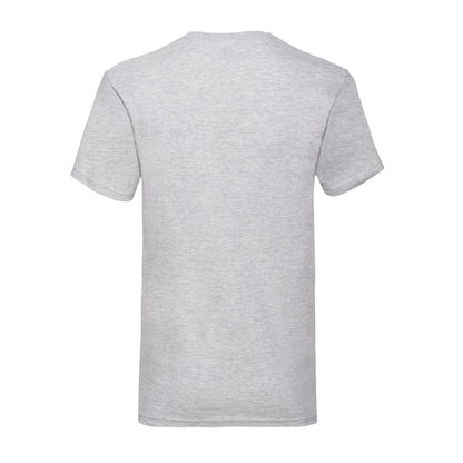 Heather Grey - Back - Fruit of the Loom Mens Valueweight V Neck T-Shirt