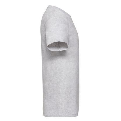 Heather Grey - Side - Fruit of the Loom Mens Valueweight V Neck T-Shirt