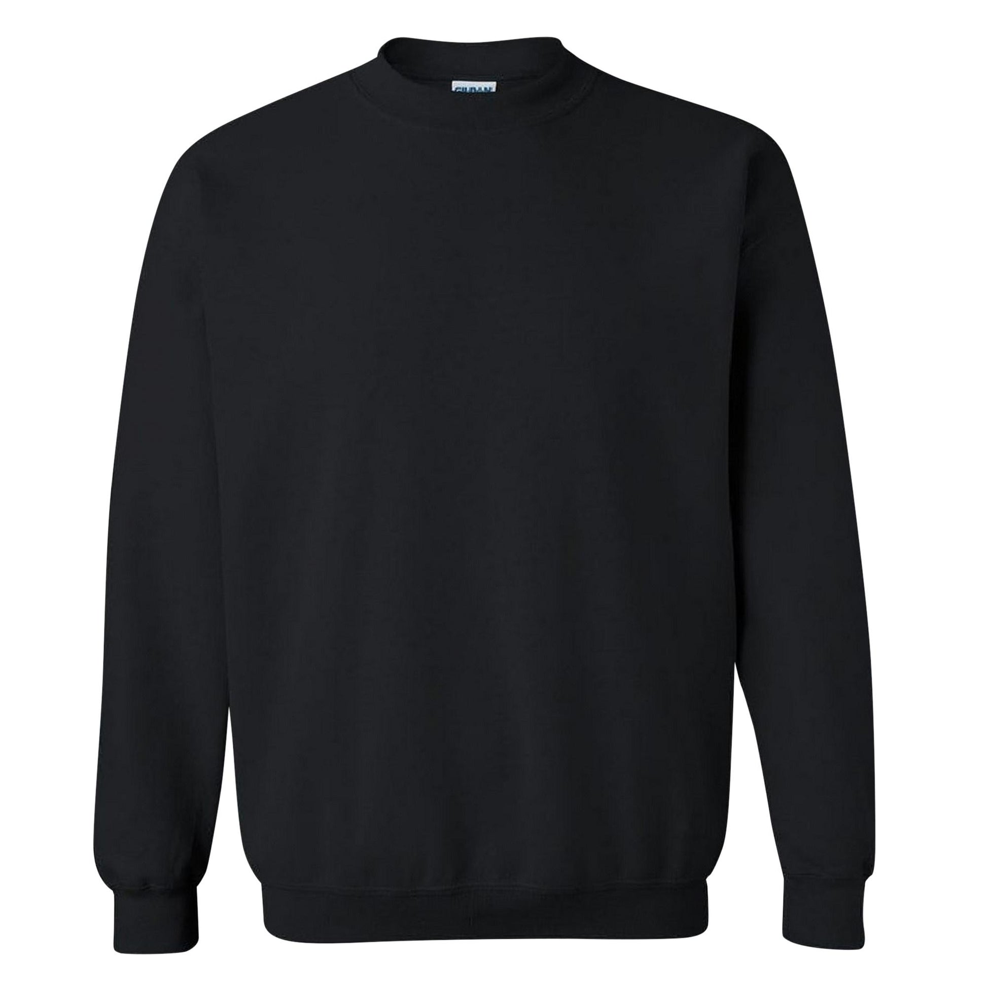 Black - Side - Gildan Childrens Unisex Heavy Blend Crewneck Sweatshirt