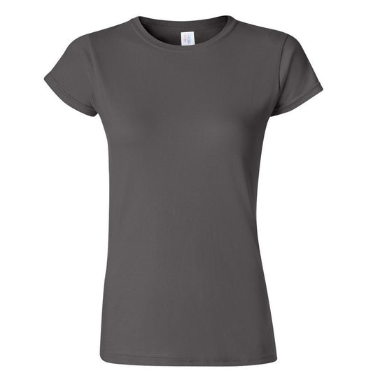 Charcoal - Front - Gildan Ladies Soft Style Short Sleeve T-Shirt