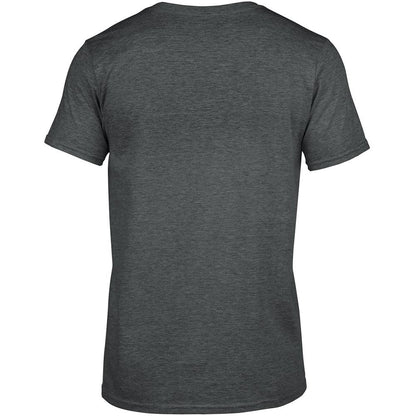 Dark Heather - Lifestyle - Gildan Mens Soft Style V-Neck Short Sleeve T-Shirt