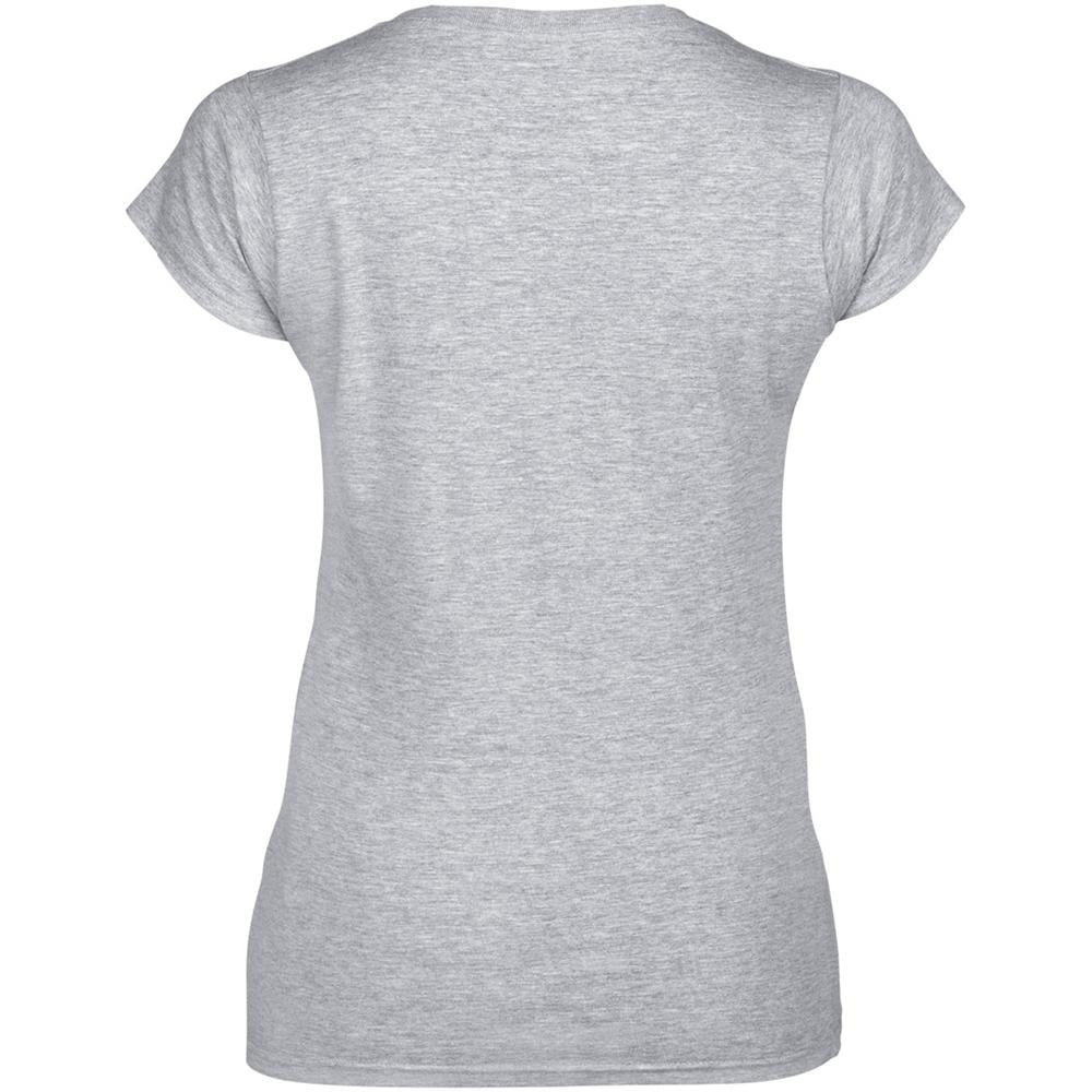Sport Grey (RS) - Back - Gildan Ladies Soft Style Short Sleeve V-Neck T-Shirt