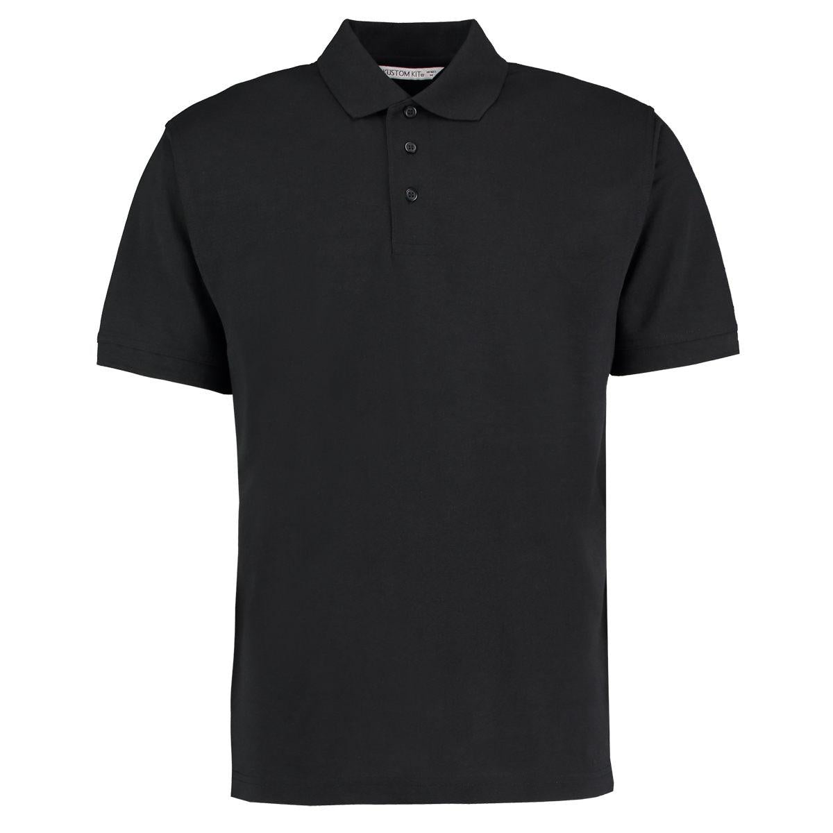 Black - Front - Kustom Kit Mens Klassic Superwash Short Sleeve Polo Shirt
