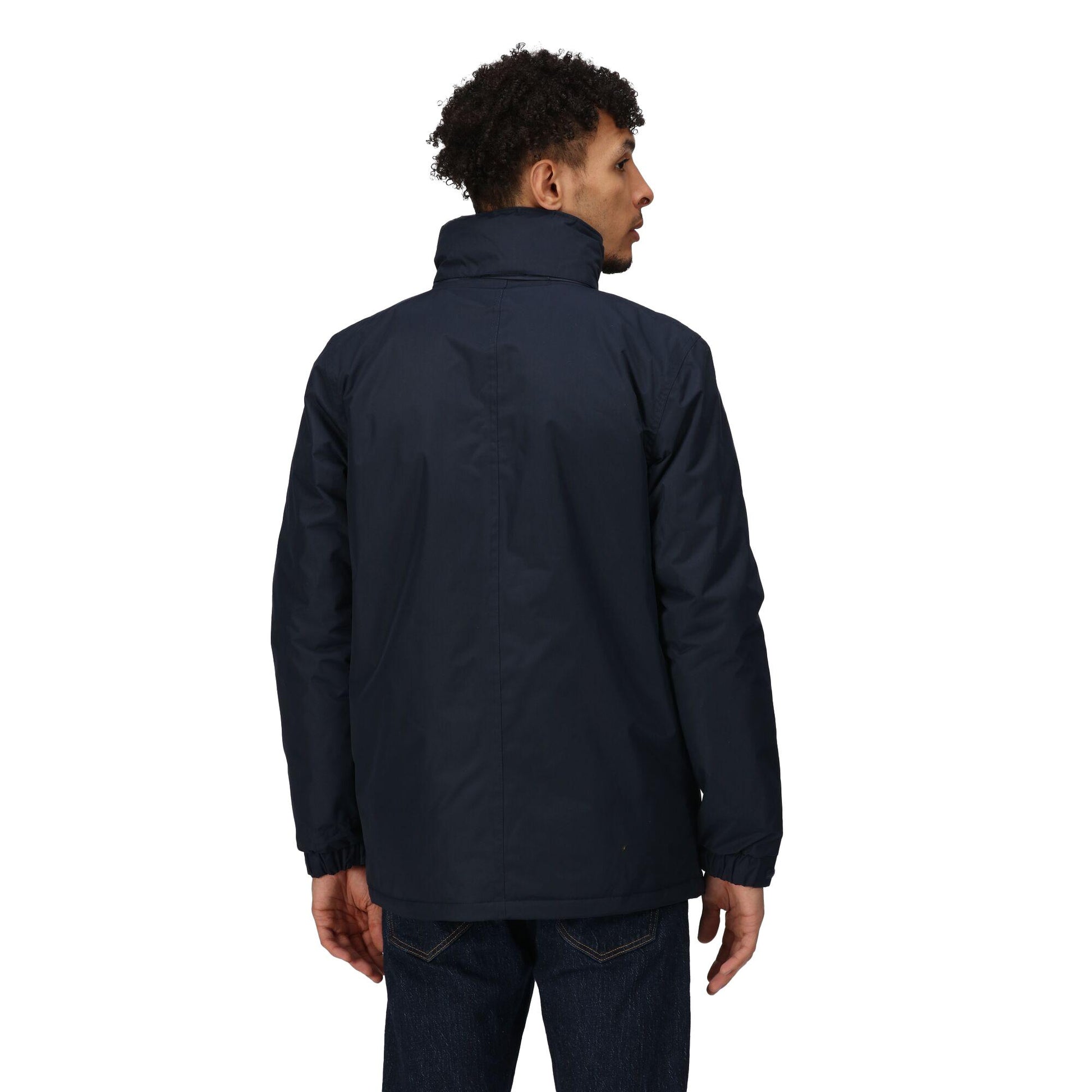 Navy Blue - Lifestyle - Regatta Mens Beauford Waterproof Windproof Jacket (Thermoguard Insulation)