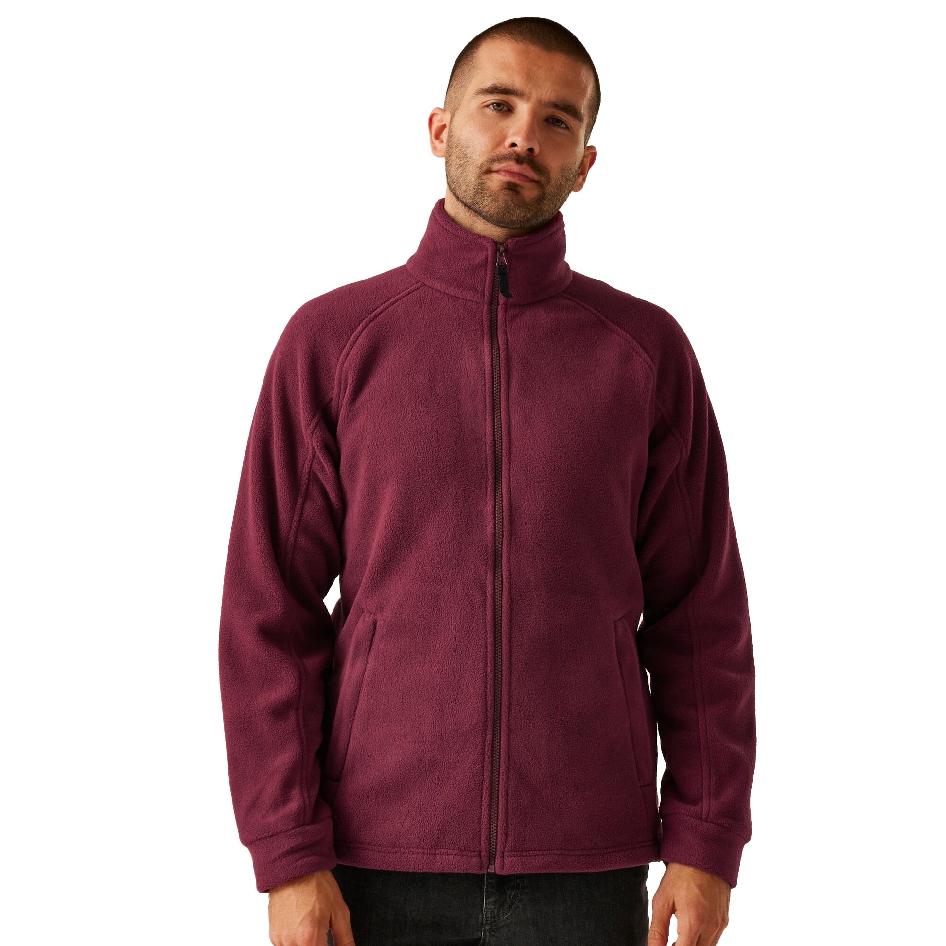 Bordeaux - Side - Regatta Mens Thor III Fleece Jacket