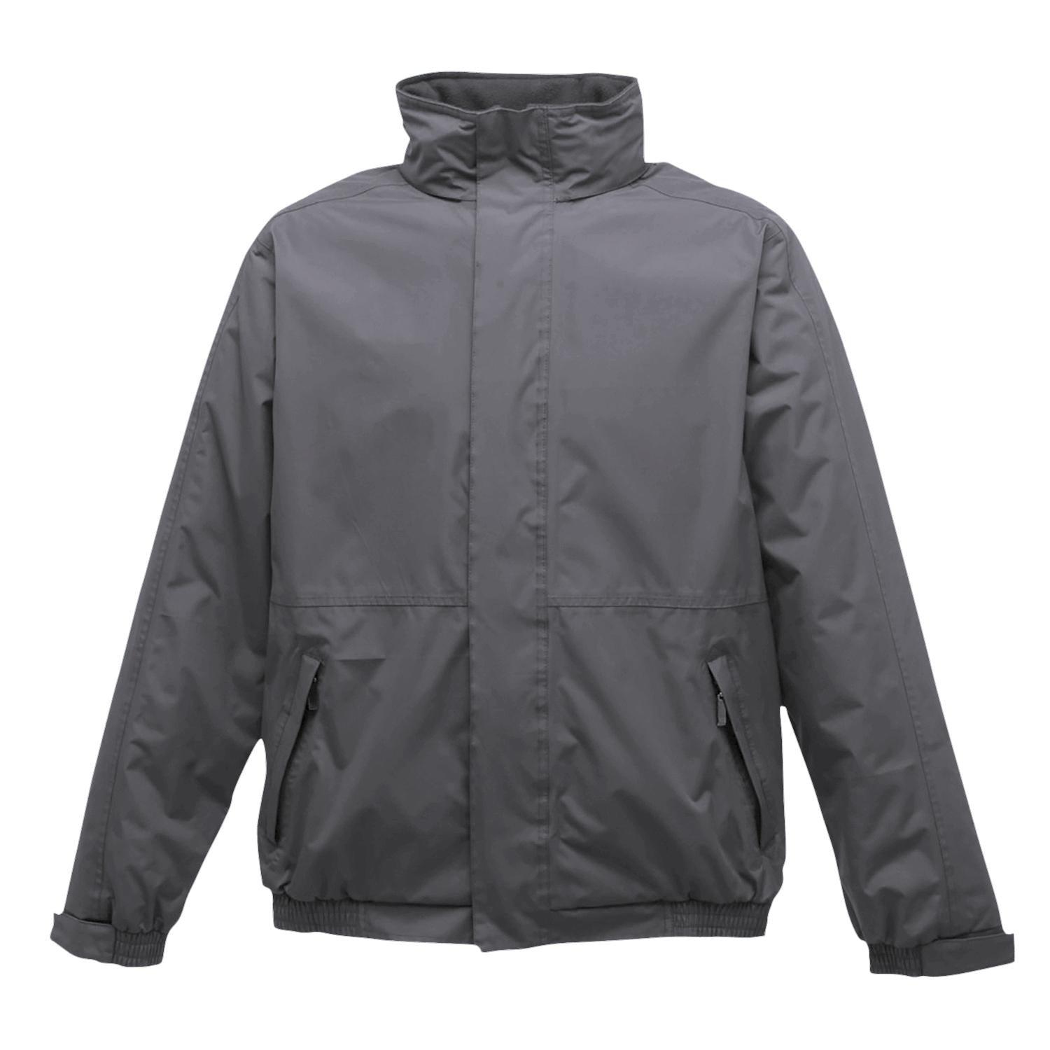 Seal Grey-Black - Front - Regatta Dover Waterproof Windproof Jacket (Thermo-Guard Insulation)