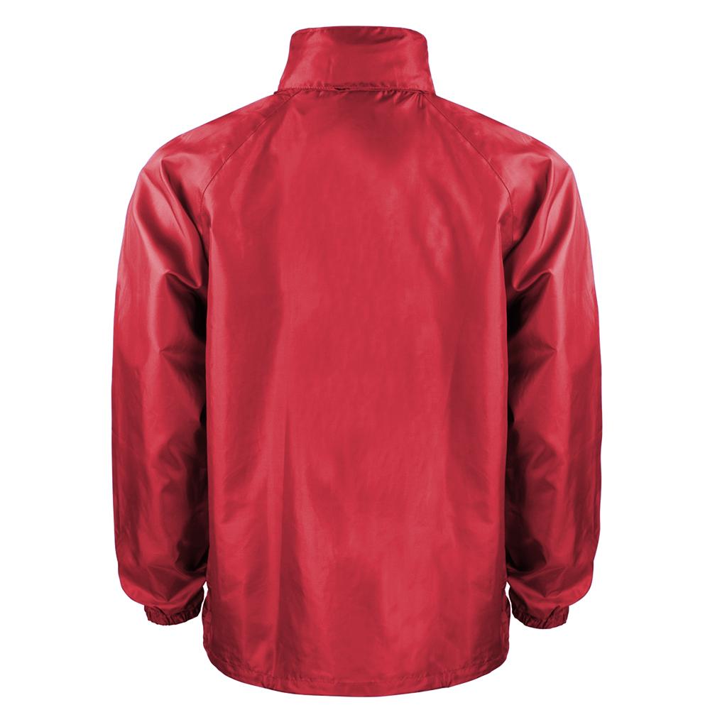 Red - Back - Result Mens Core Adult Windcheater Water Repellent Windproof Jacket