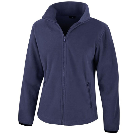 Navy Blue - Front - Result Womens-Ladies Core Fashion Fit Fleece Top