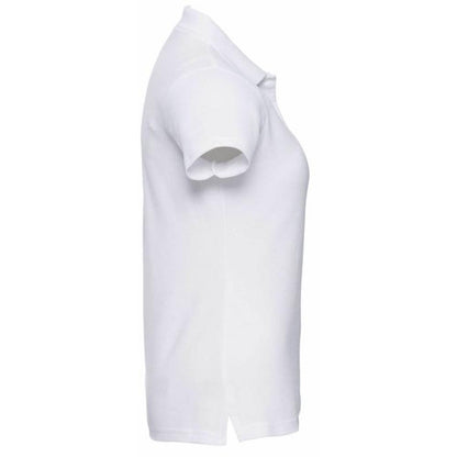 White - Side - Jerzees Colours Ladies 65-35 Hard Wearing Pique Short Sleeve Polo Shirt